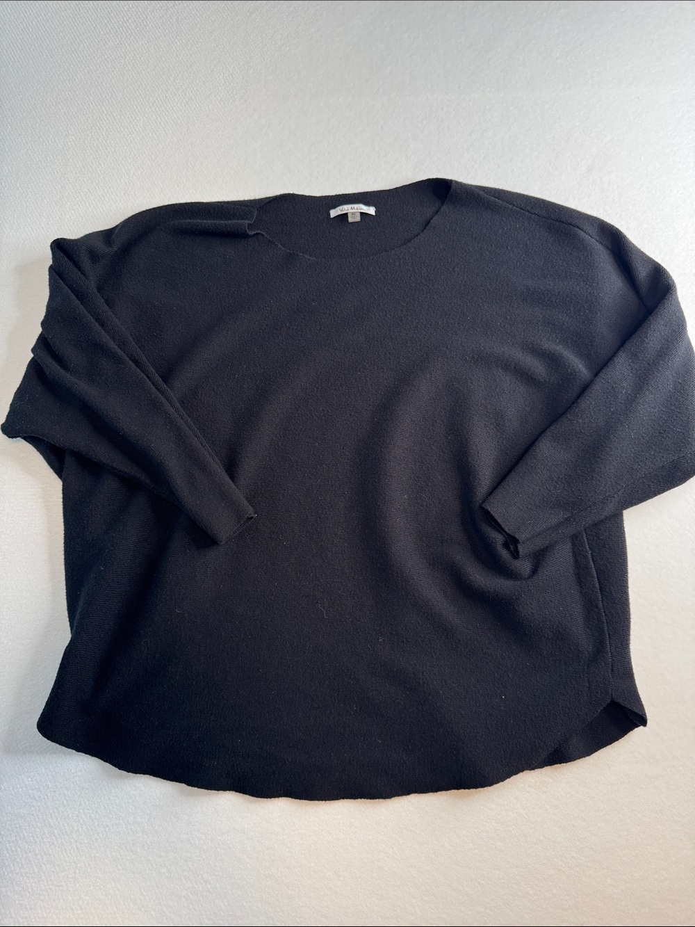 Black Scoop-Neck Women's Sweater